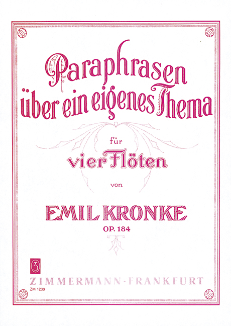 Paraphrasen über ein eigenes Thema op.184