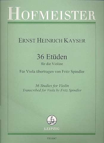 36 Etüden op.20 für Viola