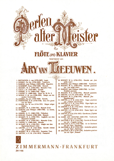 Gavotte für Flöte und Klavier
