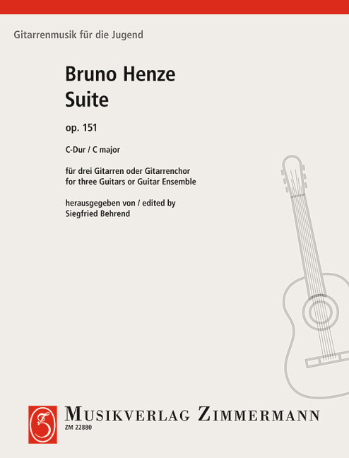 Suite C-Dur op.151 für 3 Gitarren