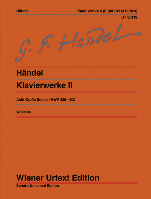 Klavierwerke Band 2 - 8 große Suiten HWV426-433