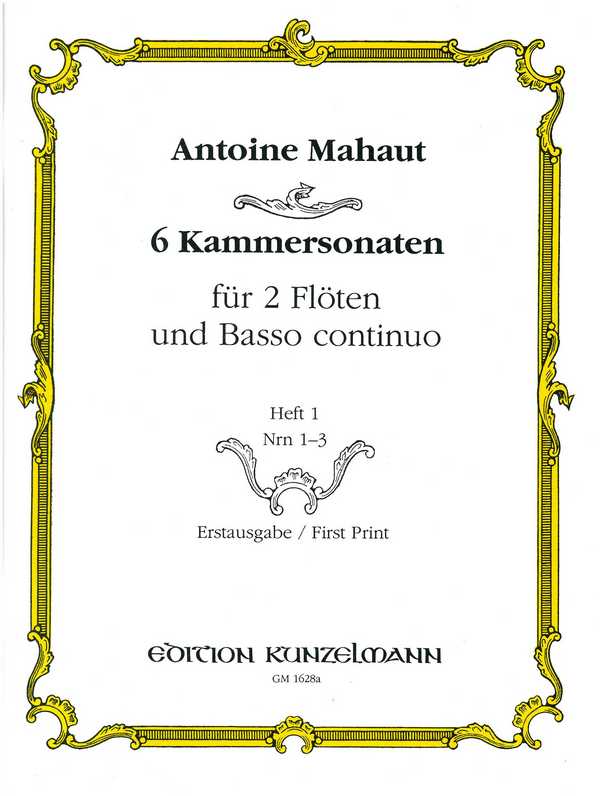 6 Kammersonaten Band 1 (Nr.1-3)