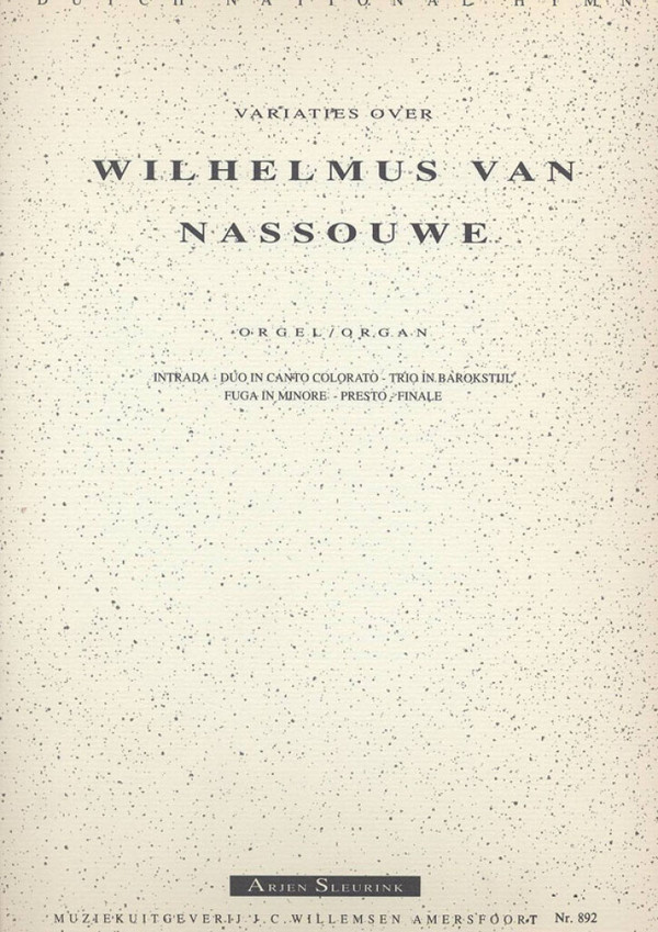 Variations on Wilhelmus Van Nassouwe for