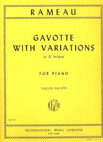 Gavotte with Variations a Minor