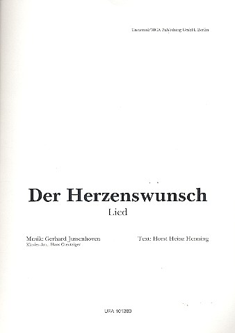 Der Herzenswunsch: Einzelausgabe