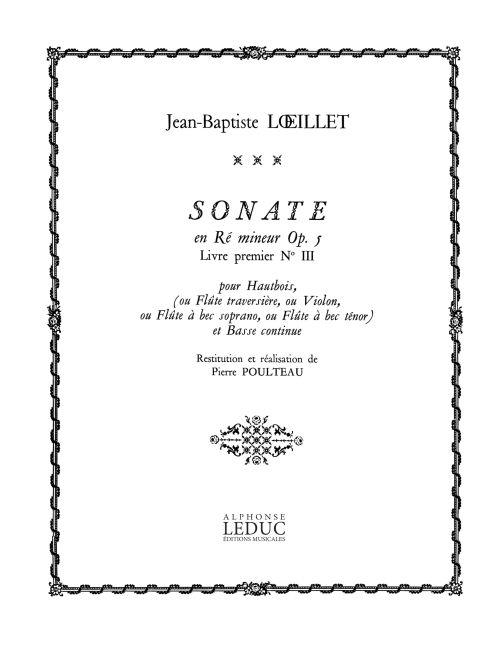 Sonate en re mineur op.5