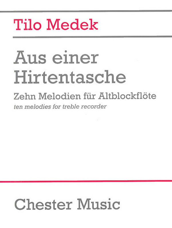 Aus einer Hirtentasche für Altblockflöte