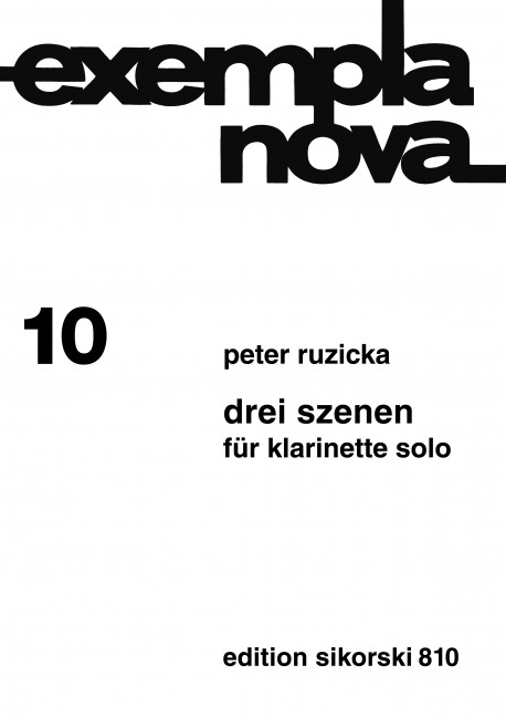 3 Szenen für Klarinette solo