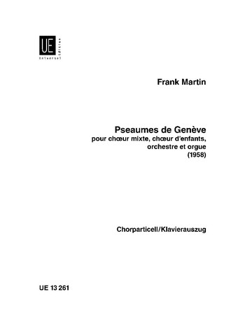 PSEAUMES DE GENEVE FUER SATB-