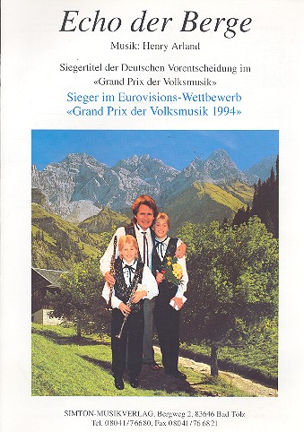 Echo der Berge: Einzelausgabe
