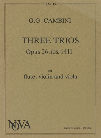 3 TRIOS OP.26 NOS.1-3 FOR FLUTE,
