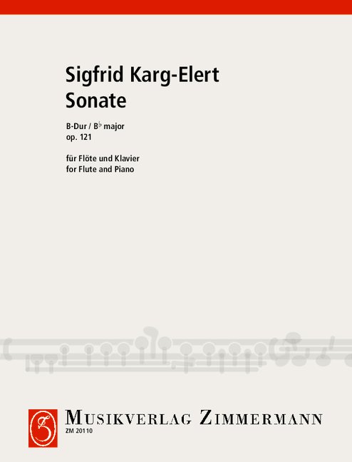 Sonate B-Dur op.121 für Flöte