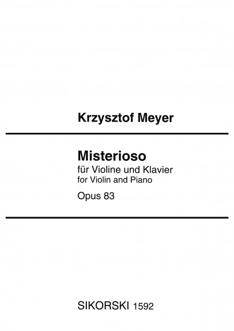 Misterioso op.83 für Violine und