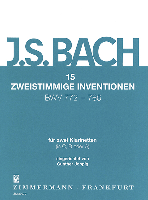 15 Zweistimmige Inventionen (BWV772 -786)