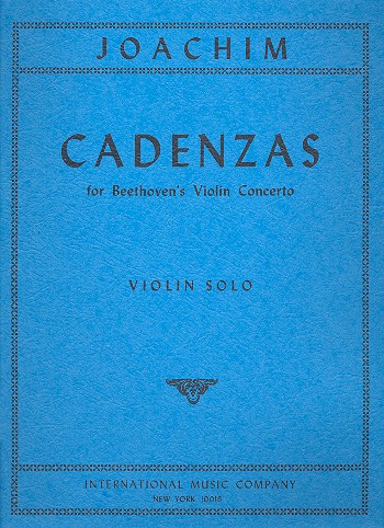 Cadenzas for Beethoven's violin Concerto