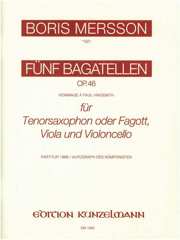 5 Bagatellen op.46