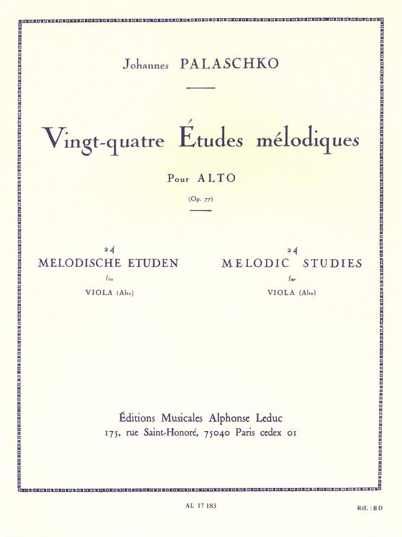 24 études mélodiques op.77