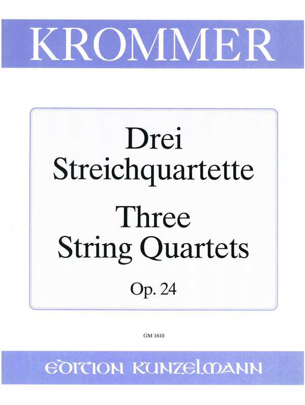 3 Streichquartette op.24