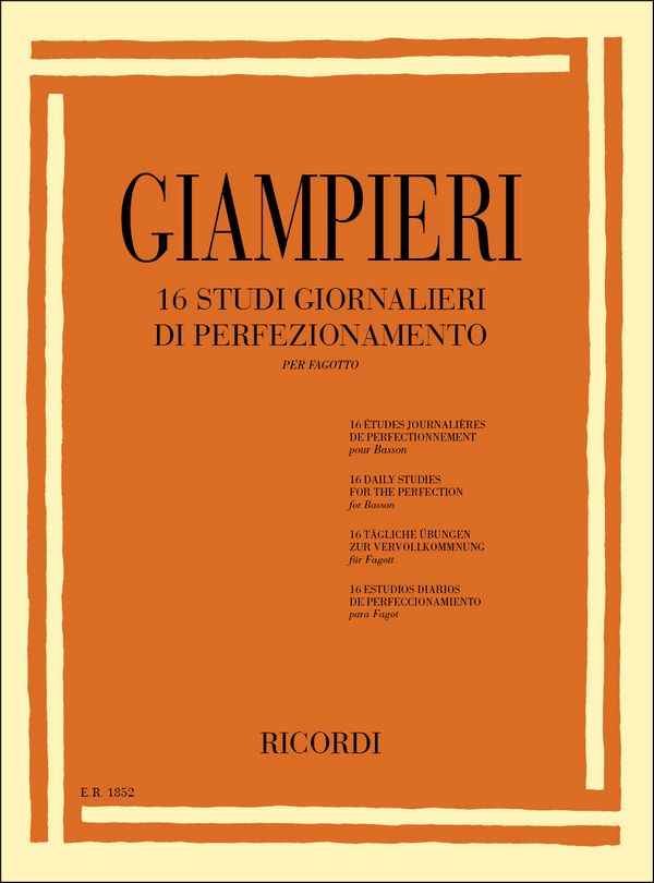 16 studi giornalieri di perfezionamento 