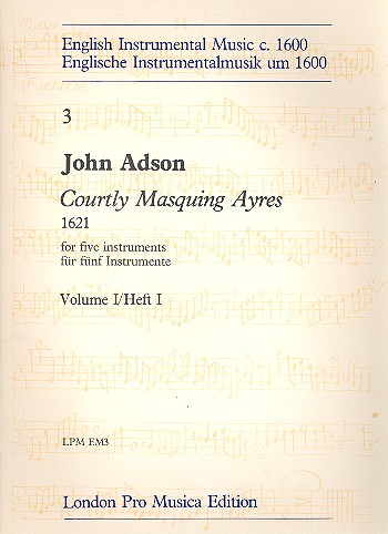 Courtly Masquing Ayres vol.1