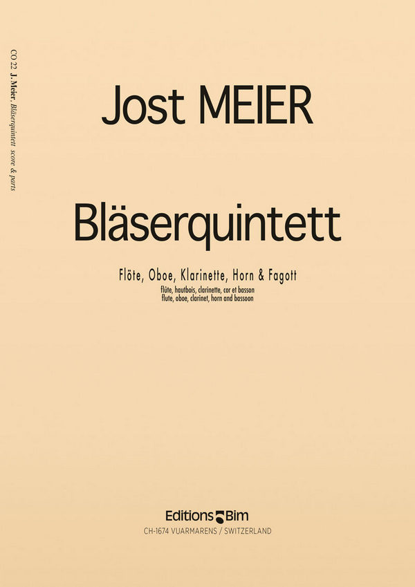 BLAESERQUINTETT FUER FLOETE,