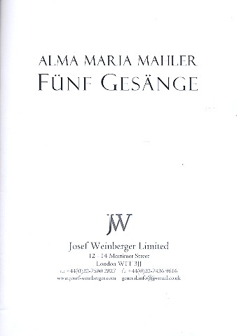 5 Gesänge