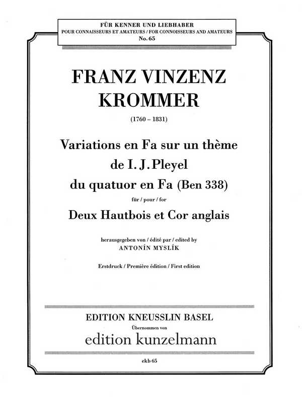 Variations en fa sur un thème de I.J. Pleyel