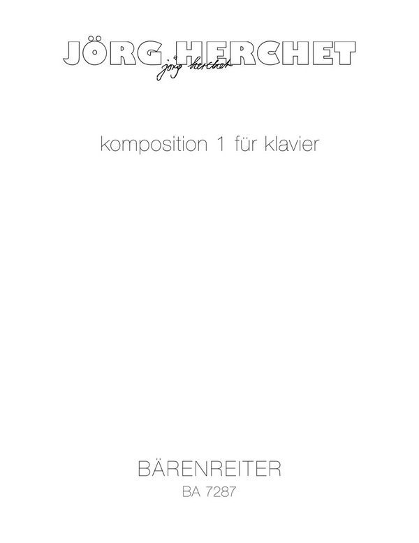 KOMPOSITION 1 FUER KLAVIER