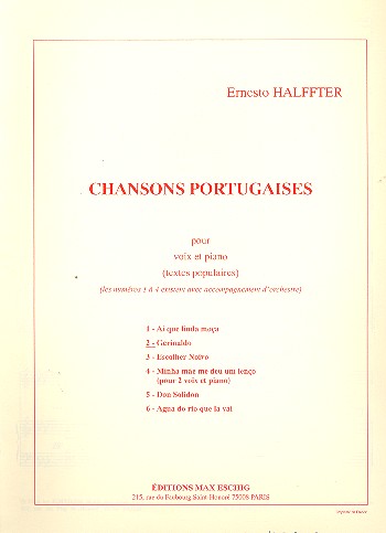 GERINALDO POUR VOIX ET PIANO