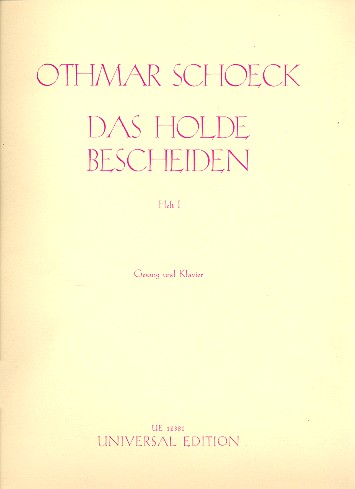 Das holde Bescheiden op.62 Band 1