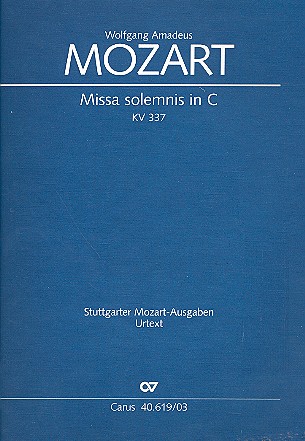 Missa solemnis C-Dur KV337 