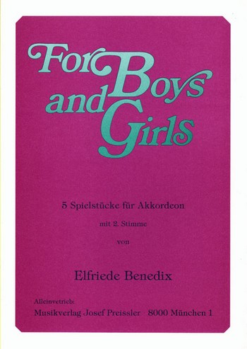 For Boys and Girls 5 Spielstücke