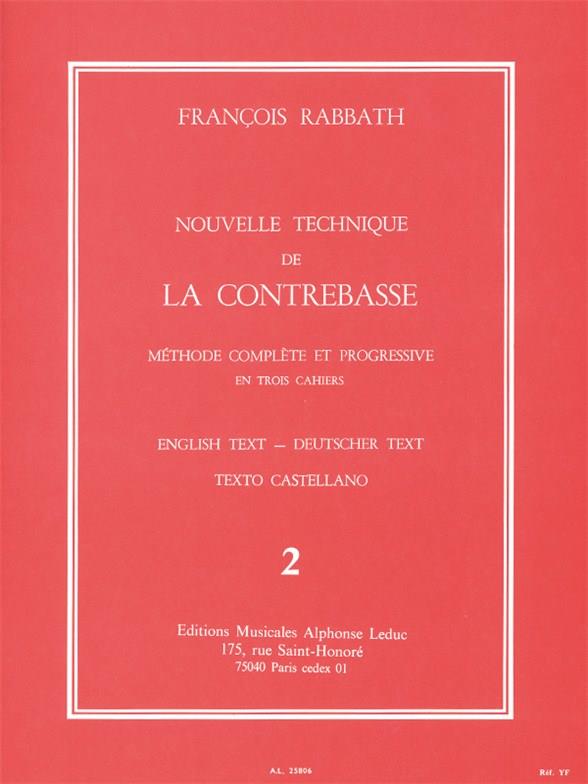 Nouvelle technique de la contrebasse