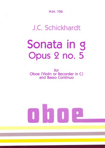 Sonata G major op.2,5 for oboe