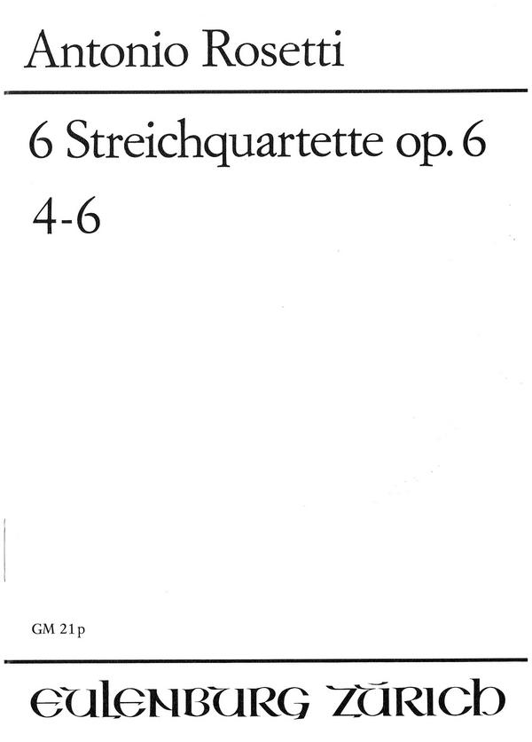 6 Streichquartette op.6 (Nr.4-6)