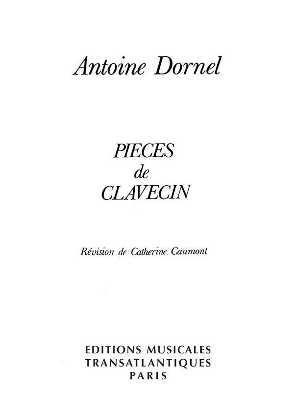 Pièces de clavecin für Cembalo