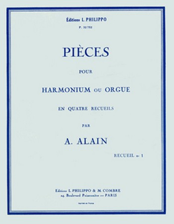 Pièces vol.1 pour orgue ou