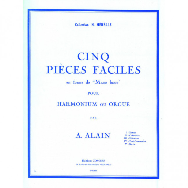 5 PIECES FACILES EN FORME DE MESSE