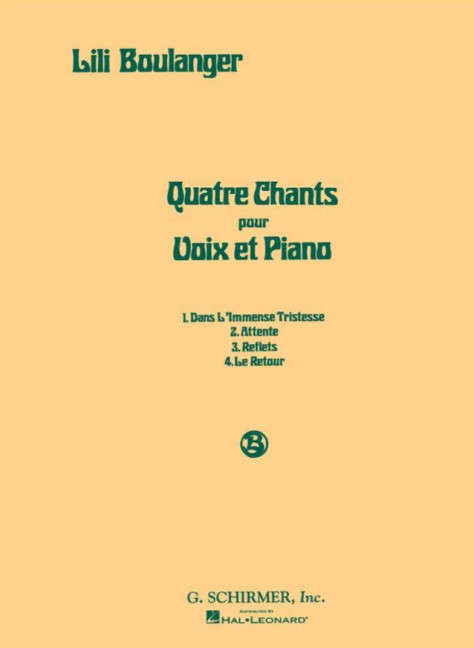 4 chants pour voix et piano (fr/en)