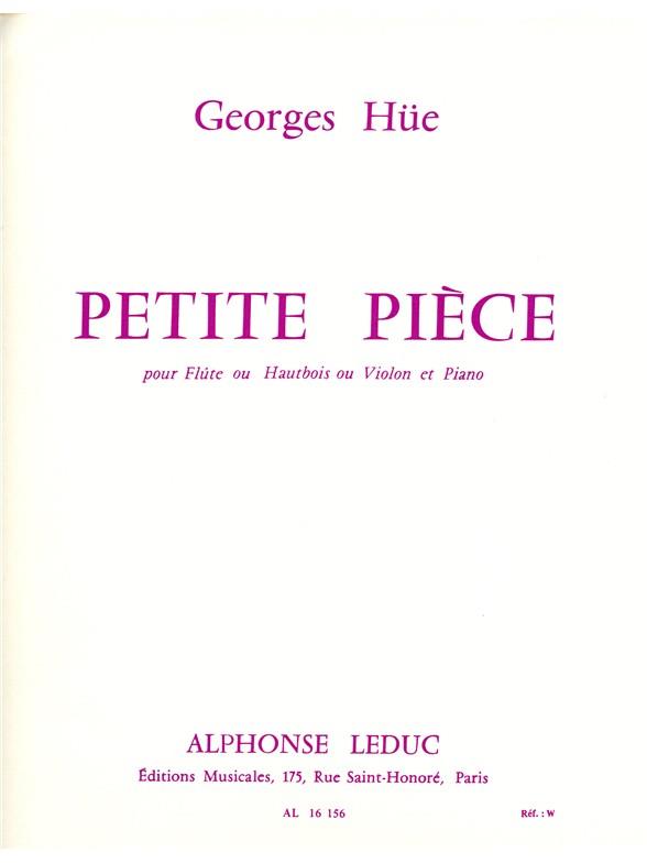 Petite pièce pour flûte (hautbois,