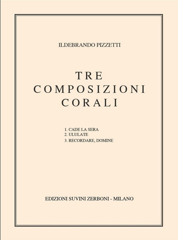 3 composizioni corali