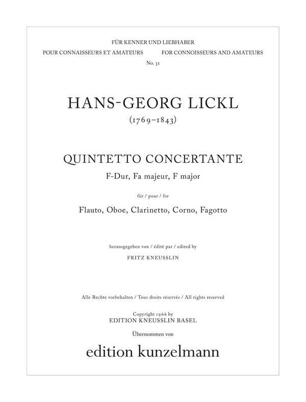 Quintetto concertante F-Dur