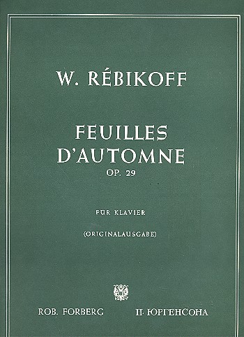Feuillet d'automne op.29