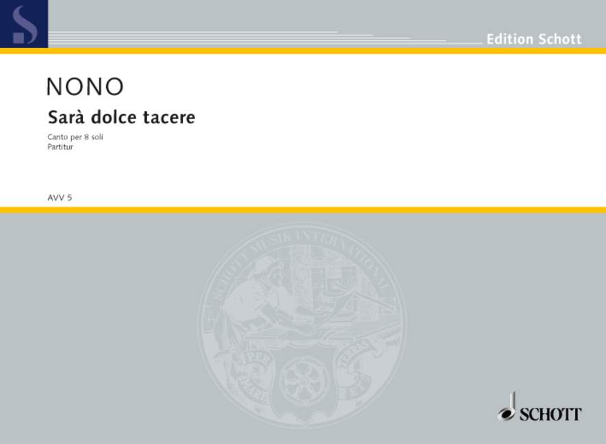 Sara dolce tacere canto