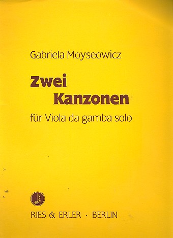 2 Kanzonen für Viola da gamba