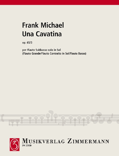 Una Cavatina op.65,3 per Flauto subbasso solo