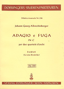 ADAGIO E FUGA IN C-DUR PER 2 QUAR