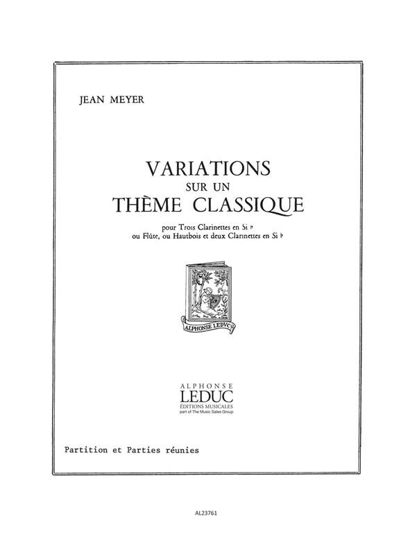 Variations sur un thème classique