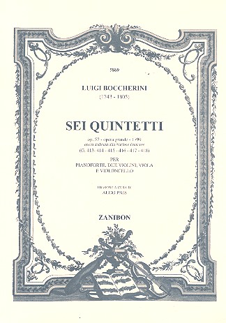 6 Quintetti op.57 für Klavier und Streichquartett