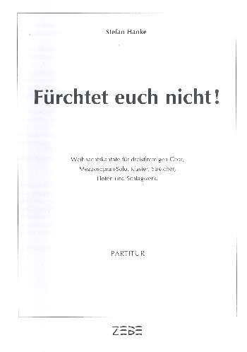 Fürchtet euch nicht
